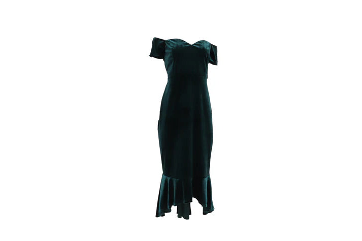 The Forest Green Velvet Mermaid — 'The Holiday Dinner'